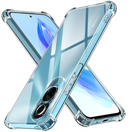 ivoler Klar Silikon Hülle für Honor 90 Lite 5G (Nicht für Honor 90) mit Stoßfest Schutzecken, Dünne Weiche Transparent Schutzhülle Flexible TPU Durchsichtige Handyhülle Kratzfest Case Cover