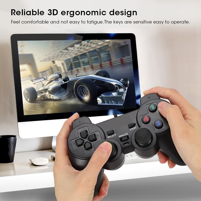 Computer Game Controller Wired USB Gamepad with Dual‑Vibration For PC