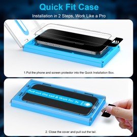 Mothca 2 Pack Matte Glass Screen Protector for iPhone 17 Pro Max/iPhone 16 Pro Max 6.9-inch [Auto Fit Box Dust-Free] Full Coverage Anti-Glare & Anti-Fingerprint Tempered Glass, Smooth as Silk