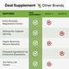 DEAL SUPPLEMENT Magnesium Citrate 500mg, 240 Capsules | Easily Absorbed,
