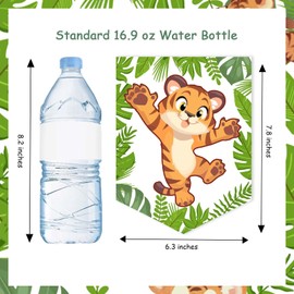 SHADOAMP Tiger Happy Birthday Banner Tiger Birthday Party Decorations Tiger Happy Birthday Banner Pre-strung for Zoo Wild Animal Jungle Safari Theme Birthday Party Supplies