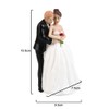 YFeiQi Decoración romántica para tarta de boda, resina sintética, figura