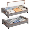 Yecaye Under Bed Storage with Wheels, 4 Pack Under Bed