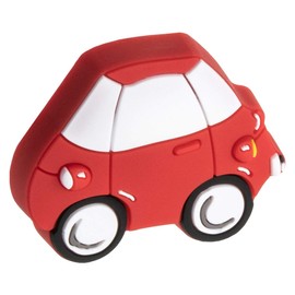 Gedotec Rubber Handle Children's Furniture Knob Motif Furniture Handle for Children's Room - Car | Design Door Knob Rubber Saliva Proof | Drawer Knob Elastic | Door Handle Cabinet Door | 1 Piece -