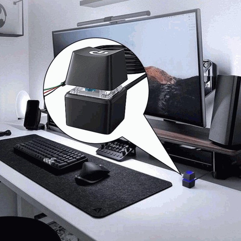 TECHZOCO Stromkabel für Computer, Einschaltknopf für PC, Power Switch Jumper,