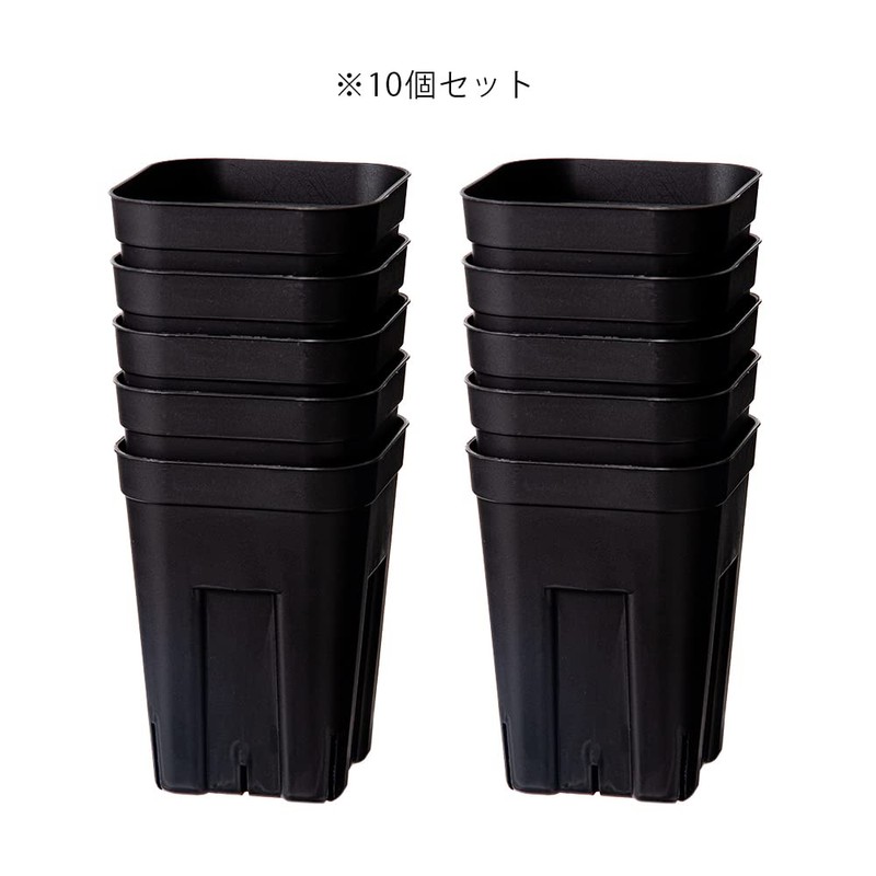 TUC Prestella Deep Pots 105 Slit Plastic Pots 10 Pcs