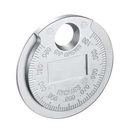 Norkmdi Spark Plug Measuring Tool, Measuring Wire Spark Plug Gap Tool Scaled from 0.020 to 0.100 inch, Accurate Measurement Adjustment Gapper Gauge, Universal for Vehicles