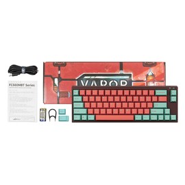 Leopold x MK FC660MBT Vapor 65% Double Shot PBT Wireless/Bluetooth Mechanical Keyboard (Cherry MX Red)