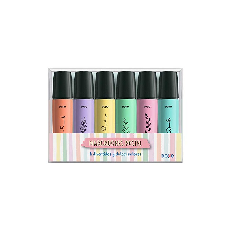 DOHE Pastel Highlighters - Pack of 6