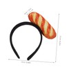 Healeved Novelty Festival Bread Headband Comfortable Soft Material Food Design