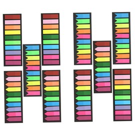 TEHAUX 10sets Semi Sticky Index Tabs Unique Arrow Flag Page Markers for Books Notebooks and Calendars Versatile Page Flags for Easy Annotation and Organization