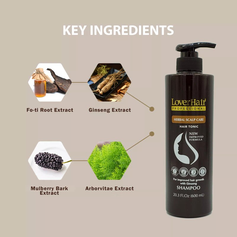LoverHair Professional 2-PACK LoverHair Professional Herbal Scalp Care Shampoo Conditioner