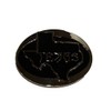K's Novelties Oval Black Map State of Texas Metal Belt