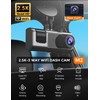 Galphi 3 Channel WiFi Dash Cam Front and Rear Inside