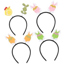 FRCOLOR 4pcs Cute Cartoon Easter Hairband Festival Headbands for Boys and Girls Decorative Headbands for Parties and Bunny Design for Easter Celebrations and Themed Events