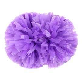 NICOLEKAY 2 Pack Cheerleading Pom Poms with Baton Handle Rainbow Colorful Cheer Pom Poms for Sports Team Spirit Cheering Kids Adults(Purple)