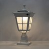 Kemeco ST4311AQ-W Solar Post Light Outdoor, Dusk to Dawn Bright