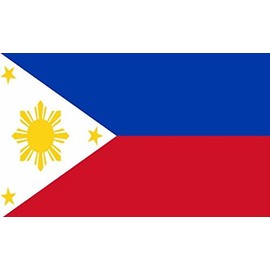 Perfectflags Philippines Flag 3ft x 2ft Medium - 100% Polyester - Metal Eyelets - Double Stitched