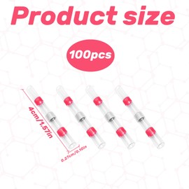 100 Pieces Solder Seal Wire Connectors Red,Red Solder Shrink Connectors,22-18 AWG Red Heat Shrink Connectors Heat Shrink Solder Sleeve Electrical Wire Terminals for Car,Marine,Stereo Electrical Joint