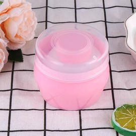 PACKOVE Envase de talco para bebés con borla esponjosa y fácil transporte, 2 juegos, uso para fiesta y cuidado infantil                               