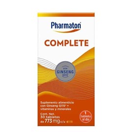 Pharmaton Complete suplemento alimenticio, Gingsen G115+ vitaminas, 30tabs