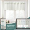 DriftAway Farmhouse Linen Lined Valance Double Layer Thermal Insulated Room