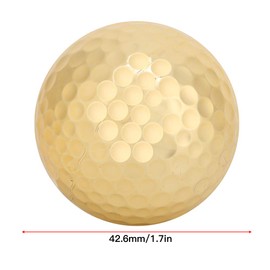 Odorkle Ballgold Plating Ball,Golden Ballmetallic BallsDouble Laye Ballgold BallPractice Balls