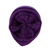 C.C Gorro de punto trenzado, grueso, suave, elástico, cálido, Violeta