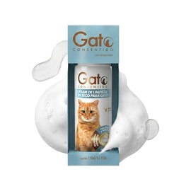 Gato Consentido - Foam de Limpieza en Seco, Shampoo en Seco para Gatos, Ideal para Mantener la Higiene de Tu Mascota, 150 Ml