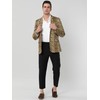 Lars Amadeus Men's Party Animal Leopard Print Blazer Notched Lapel