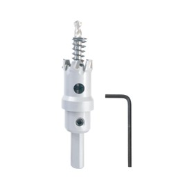 Wind Speed Carbide Hole Saw 7/8" (22mm) – 15mm Cutting Depth TCT Cutter with Pilot Drill Bit for Stainless Steel, Iron, Aluminum – Heavy Duty Hole Cutter for DIY Projects & Home Improvement