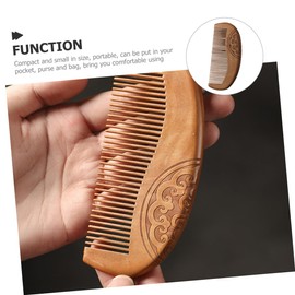 Mikinona Chinese Style Wooden Comb Fine Tooth Hair Styling for Women Sandalwood Detangler