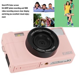 48MP Digital Camera for Photography, 1080P HD Autofocus Vlogging Camera for YouTube, 4X Zoom, Compact Photo Video Camera for Kids Birthday Christmas (-2214240159914)