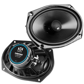NVX NSP69 6x9 2-Way Coaxial Speakers Bundle with Metra 72-1002 Harness – 900W Peak, Silk Dome Tweeters, Plug-and-Play Install for Select 1979–2002 Jeep/Dodge/Cadillac