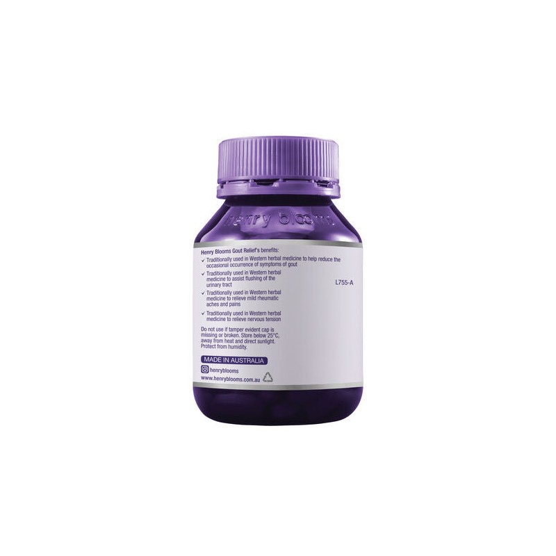 Henry Blooms Gout Relief 40 Capsules