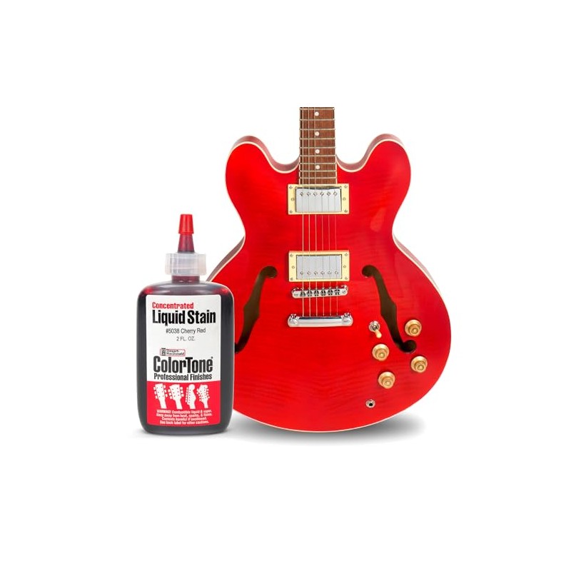ColorTone Concentrated Liquid Stain for Stringed Instruments, Cherry Red