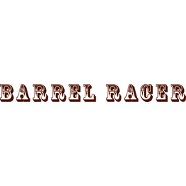 Wall Decal Barrel Racer Cowboy Cowgirl Chaps Rodeo Horse Bull Ster Roper Holiday Gift Decorating Ideas Sticker - Size: 10 Inches X 45 Inches
