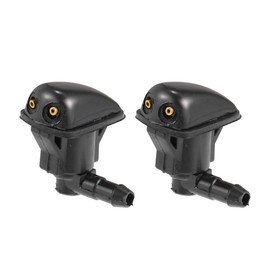X AUTOHAUX Windshield Washer Nozzle Fit for Toyota Yaris 04-05 - 2 Pcs Black