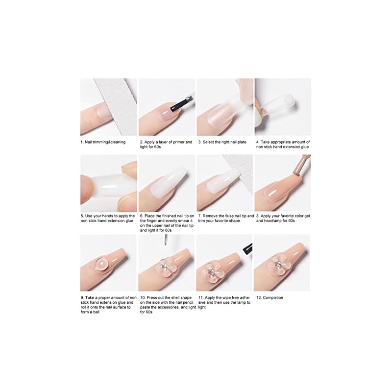 yoohee Gel de uñas de extensión sólida Gel Duro para