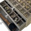 3 Tiers Jewelry Organizer Box Transparent Acrylic Velvet Lined Multi