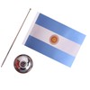 AZ FLAG Argentina Table Flag 22x15 cm Argentine Satin Metal