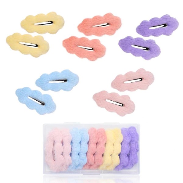 10PCS Cute Hair Clips for Girls,Colorful Non-slip Cloud Snap Baby Hair Clips Hair Accessories for Girls Toddlers Kids Teens by Yerpkefey(B)