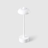 DAWALIGHT White Battery Operated Table Lamp, Cordless Rechargeable LED Desk