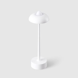 DAWALIGHT White Battery Operated Table Lamp, Cordless Rechargeable LED Desk Lamp 5200mAh, Waterproof 3-Level Dimming 2700K-6500K, Aluminum Portable Outdoor Light