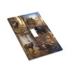 Bear Moose Lodge Woodland 1 Gang Single Toggle Light Switch