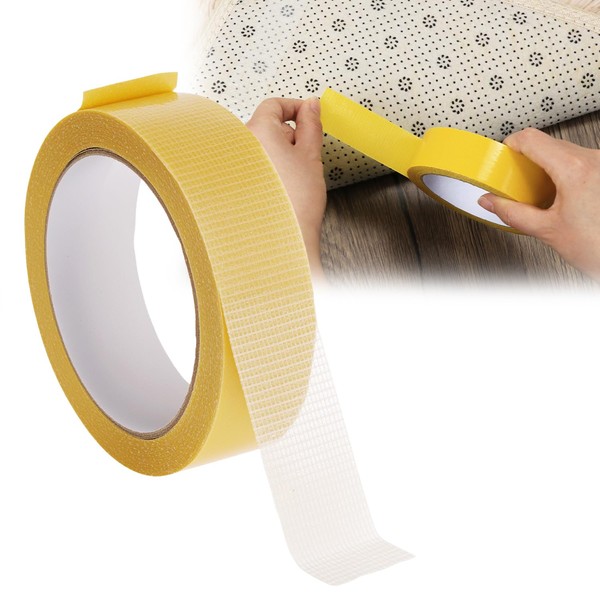 QWORK® Double Sided Carpet Tape, 72Ft 1.2 Inch Rug Tape