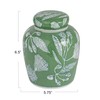 Creative Co-Op Decorative Ceramic Ginger Jar with Lid, Green