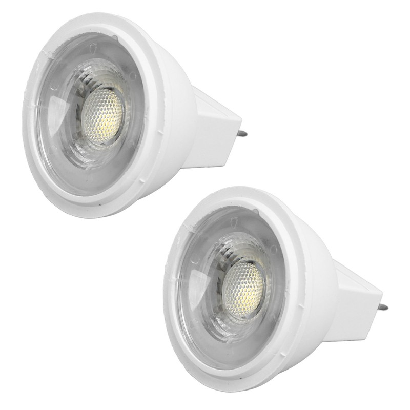 2Pcs MR11 Light Bulb High Brightness 3W 110V Faster Heat