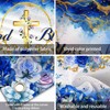 HANSHUAI God Bless Backdrop First Holy Communion Baptism Photography Background