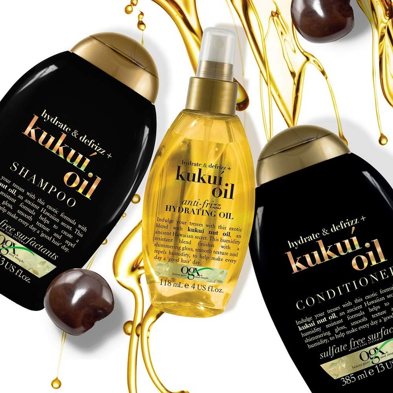 OGX Kukui Oil Shampoo for Frizzy Hair, 385ml